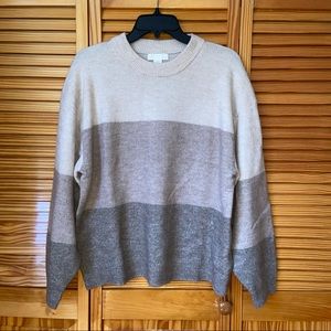 three color block sweater h&m